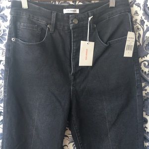 Good American black wash jeans